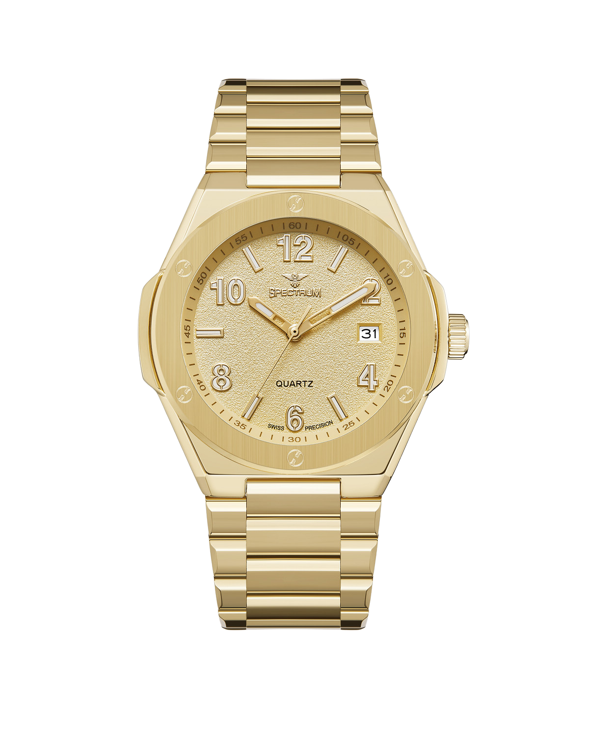 Men's Two Tone Gold Watch S17071M-1 — Spectrum Watch Dubai